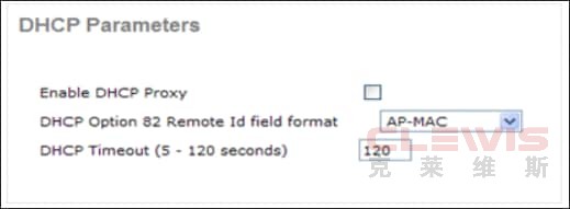 22_2500 WLC DHCP Parameters Proxy Disabled